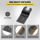 100PCS Oscillating Saw Blades, Quick Release Multitool Blades Kit, HCS Tool Blades for Wood Plastic, Compatible with Dewalt Dremel Fein Worx Bosch Makita Milwaukee-5