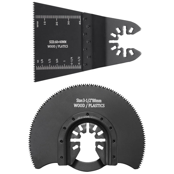 30PCS Multi Tool Blades Kits, Universal Quick Release Oscillating Saw Blades, 8 Types Wood Metal Plastic Oscillating Tool Blades, Fit Dewalt Bosch Milwaukee Hitachi Chicago Craftsman