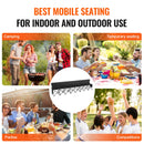 8 Seat Portable Folding Sport Bench Outdoor Camping Chair with Carry Bag-6