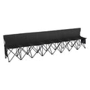 8 Seat Portable Folding Sport Bench Outdoor Camping Chair with Carry Bag-11