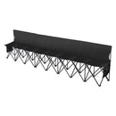 8 Seat Portable Folding Sport Bench Outdoor Camping Chair with Carry Bag-12