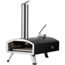 Outdoor Pizza Oven, 12" Wood Fired Pizza Ovens, Pellet Pizza Stove with Thermometer, Portable Pizza Maker for Outside Backyard Patio Camping, Pizza Stone, Carry Bag, Shovel, Black-1