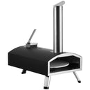 VEVOR Outdoor Pizza Oven, 12" Wood Fired Pizza Ovens, Pellet Pizza Stove with Built-in Thermometer, with Thickened Cordierite, Rotating Pizza Stone, Carry Bag, Shovel,  Portable Pizza Maker for Outside Backyard Patio Camping Black-10