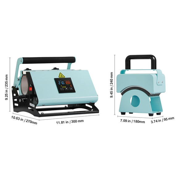 2 in 1 Tumbler and Hat Heat Press Machine Heat Machine for Caps Hats Mugs