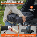 Outdoor Pizza Oven, 12-inch, Wood Pellet and Charcoal Fired Pizza Maker, Portable Outside Stainless Steel Pizza Grill with Pizza Stone, Waterproof Cover, Shovel, Wood Burner for Backyard Camping-5