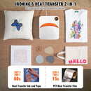 Heat Press 12 x 10 in Portable Easy Press Sublimation Transfer DIY T-shirt-3