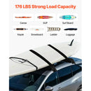 Soft Roof Rack Pads 33in 176lbs Load Capacity for Kayak Canoe Surfboard Luggage-3