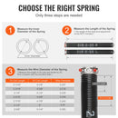 Garage Door Torsion Springs Pair of 0.218 x 2 x 23inch with Winding Bars-6