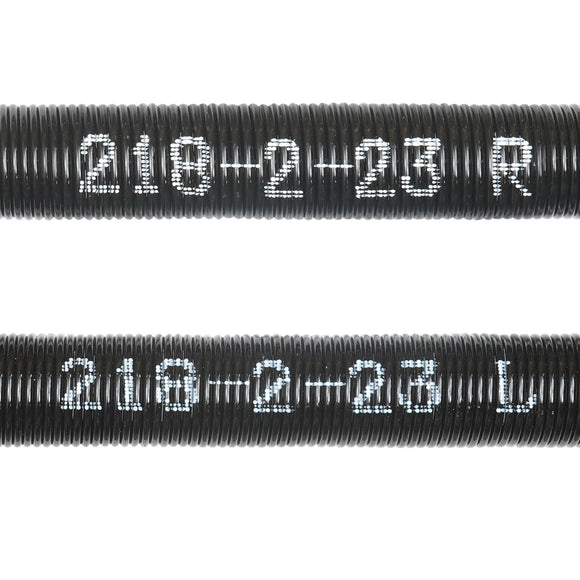 Garage Door Torsion Springs Pair of 0.218 x 2 x 23inch with Winding Bars