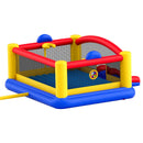 Inflatable Bounce House, Outdoor High Quality Playhouse Trampoline, Jumping Bouncer with Blower, Slide, and Storage Bag, Family Backyard Bouncy Castle, for Kid Ages 3_10 Years, 4.5x4.4x2m-12
