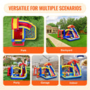 Inflatable Bounce House, Outdoor High Quality Playhouse Trampoline, Jumping Bouncer with Blower, Slide, and Storage Bag, Family Backyard Bouncy Castle, for Kid Ages 3_8 Years, 3.3x3x2.3m-6