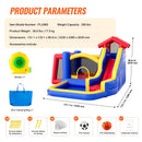 Inflatable Bounce House, Outdoor High Quality Playhouse Trampoline, Jumping Bouncer with Blower, Slide, and Storage Bag, Family Backyard Bouncy Castle, for Kid Ages 3_8 Years, 3.3x3x2.3m-7