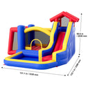 Inflatable Bounce House, Outdoor High Quality Playhouse Trampoline, Jumping Bouncer with Blower, Slide, and Storage Bag, Family Backyard Bouncy Castle, for Kid Ages 3_8 Years, 3.3x3x2.3m-8