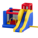 Inflatable Bounce House, Outdoor High Quality Playhouse Trampoline, Jumping Bouncer with Blower, Slide, and Storage Bag, Family Backyard Bouncy Castle, for Kid Ages 3_8 Years, 3.4x2.6x2.3m-12