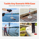 VEVOR 771 Kg Strong Fishing Magnet Kit Double Sided Pull Force Rope Carabiner-6