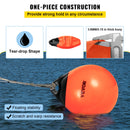 VEVOR Boat Buoy Balls, 15\" Diameter Inflatable Heavy-Duty Marine-Grade PVC Marker Buoys, Round Boat Mooring Buoys, Anchoring, Rafting, Marking, Fishing, Orange-4