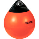 VEVOR Boat Buoy Balls, 15\" Diameter Inflatable Heavy-Duty Marine-Grade PVC Marker Buoys, Round Boat Mooring Buoys, Anchoring, Rafting, Marking, Fishing, Orange-9