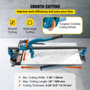 Tile Cutter 24in Cutting Tool w/ Laser Guide Single Rail Double Brackets-3