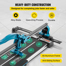 Tile Cutter 24in Cutting Tool w/ Laser Guide Single Rail Double Brackets-5