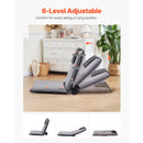 Floor Chair, 6-Position Adjustable Meditation Chair with Back Support, Folding Sofa Chair for Reading TV Watching and Gaming, Portable Floor Seat Lounge Sofa Chair for Kids Teens Adults, Gray-2
