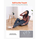 Floor Chair, 6-Position Adjustable Meditation Chair with Back Support, Folding Sofa Chair for Reading TV Watching and Gaming, Portable Floor Seat Lounge Sofa Chair for Kids Teens Adults, Gray-3