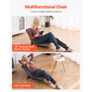Floor Chair, 6-Position Adjustable Meditation Chair with Back Support, Folding Sofa Chair for Reading TV Watching and Gaming, Portable Floor Seat Lounge Sofa Chair for Kids Teens Adults, Gray-6