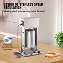 Electric Sausage Stuffer 15L Variable Speed Sausage Maker Stainless Steel-4