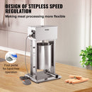 VEVOR Electric Sausage Stuffer 15L Variable Speed Sausage Maker Stainless Steel-4