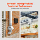 4" to 4.5" Radon Mitigation Fan System Quiet 260CFM Inline Duct Waterproof-4