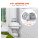4" to 4.5" Radon Mitigation Fan System Quiet 380CFM Inline Duct Waterproof-5