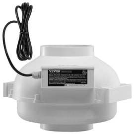 VEVOR 4" to 4.5" Radon Mitigation Fan System Quiet 380CFM Inline Duct Waterproof