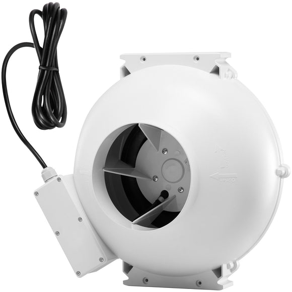 6" to 4.5" Radon Mitigation Fan System Kit Quiet 380 CFM Inline Duct Fan