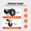 Aluminum Hand Truck, 2 in 1, 363 kg Max Load Capacity, Heavy Duty Industrial Convertible Folding Hand Truck and Dolly, Utility Cart Converts from Hand Truck to Platform Cart with Rubber Wheels-3