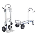 VEVOR Aluminum Hand Truck, 2 in 1, 363 kg Max Load Capacity, Heavy Duty Industrial Convertible Folding Hand Truck and Dolly, Utility Cart Converts from Hand Truck to Platform Cart with Rubber Wheels-1
