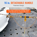 Ratchet Chain Binder 3/8"-1/2" Load Binders 12000 lbs w/ G80 Chains 4 Pcs-4