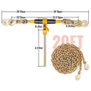 Ratchet Chain Binder 3/8"-1/2" Load Binders 12000 lbs w/ G80 Chains 4 Pcs-8