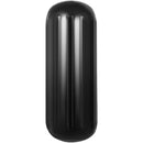 Boat Fenders, 10" x 28" Ribbed Fender, 4 Pack Boat Bumpers, Hole Through Middle Ribbed Inflatable Boat Fender with 4 Ropes, for Pontoon Boat Sailboat, Ski Boat, Black-10