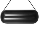 VEVOR Boat Fenders, 10" x 28" Ribbed Fender, 4 Pack Boat Bumpers, Hole Through Middle Ribbed Inflatable Boat Fender with 4 Ropes, for Pontoon Boat Sailboat, Ski Boat, Black-11