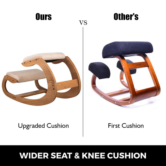 Ergonomic Kneeling Chair Heavy Duty Better Posture Kneeling Stool Office Chair Home for Body Shaping Relieveing Stress Meditation Desk Computer Kneeling Stool Chair