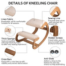Ergonomic Kneeling Chair Heavy Duty Better Posture Kneeling Stool Office Chair Home for Body Shaping Relieveing Stress Meditation Desk Computer Kneeling Stool Chair-9