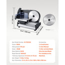 Meat Slicer 180W 190 mm Electric Deli Food Slicer for Meat Bread Cheese-7