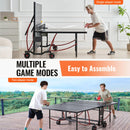 Ping Pong Table Foldable Table Tennis Game Table Indoor Outdoor with Net-4
