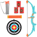 Kids Bow and Arrow Set LED Light Up Outdoor Archery Kit Children 10 Arrows-9