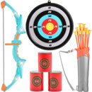 VEVOR Kids Bow and Arrow Set LED Light Up Outdoor Archery Kit Children 10 Arrows-1