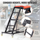 Automotive Topside Creeper, with Adjustable Height 48" to 76", 181.44KGS Capacity High Creeper, 4 Swivel Caster Wheels, Heavy Duty Foldable Creeper for Auto Repair and Maintenance-6