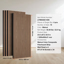 Wood Slat Acoustic Panels 23.6 x 47.2 inch for Modern Wall Decor Walnut-7