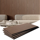 Wood Slat Acoustic Panels 23.6 x 47.2 inch for Modern Wall Decor Walnut-9