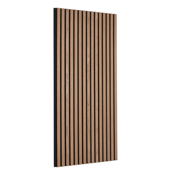 Wood Slat Acoustic Panels 23.6 x 47.2 inch for Modern Wall Decor Walnut