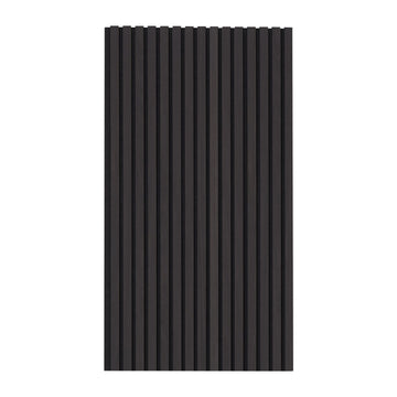Wood Slat Acoustic Panels 23.6 x 47.2 inch for Modern Wall Decor Black Oak