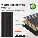 Wood Slat Acoustic Panels 23.6 x 47.2 inch for Modern Wall Decor Black Oak-2
